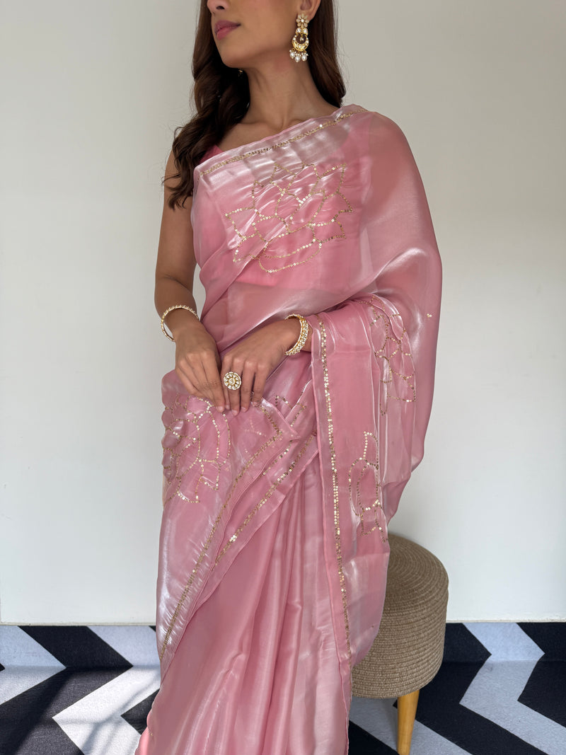 Orchid Pink Saree