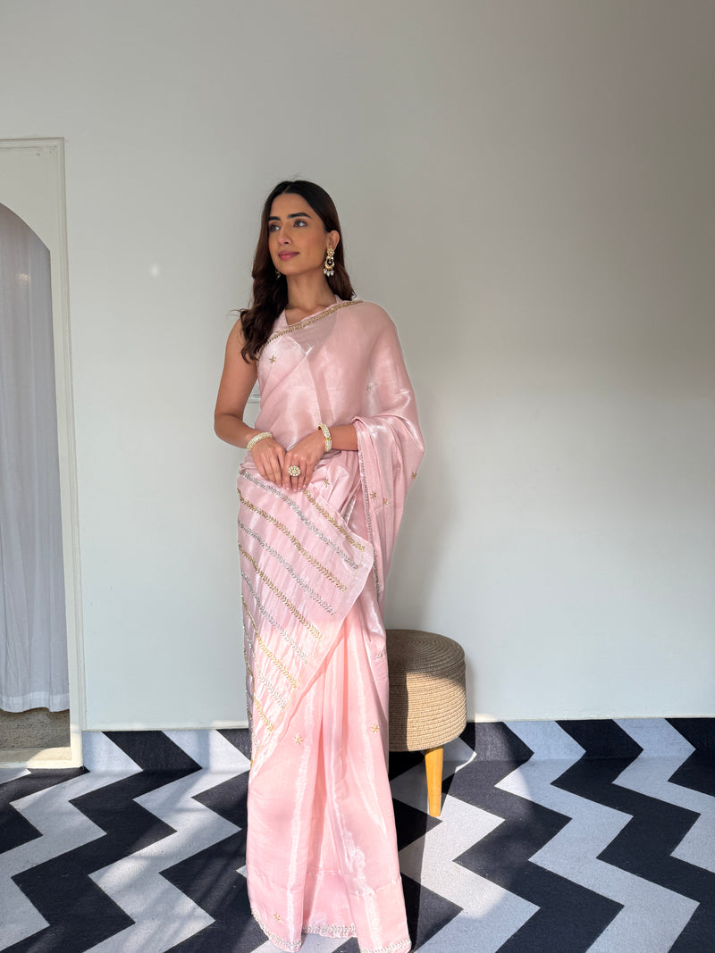 Pink Glow Saree