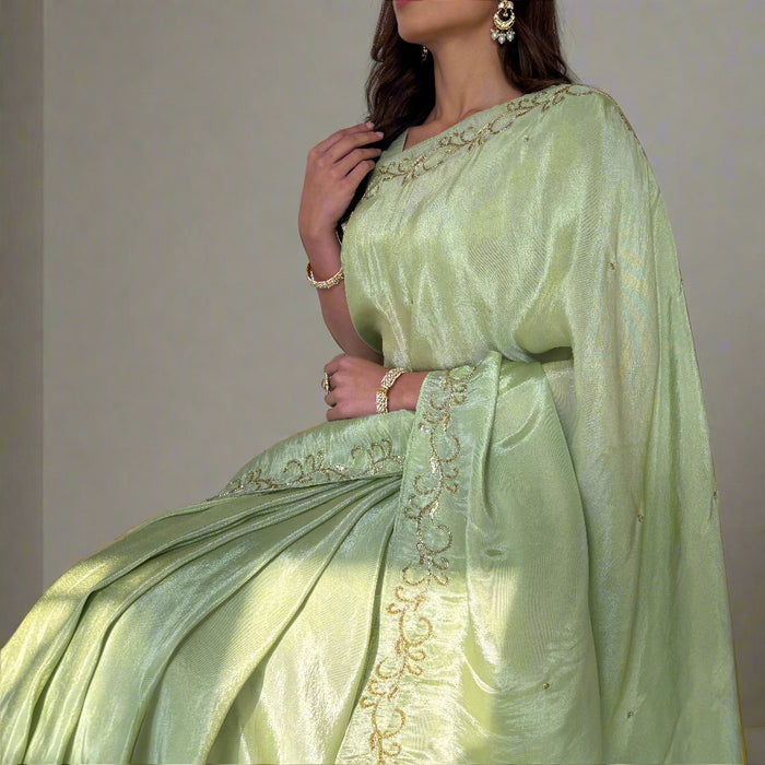 Parrot Grace Saree