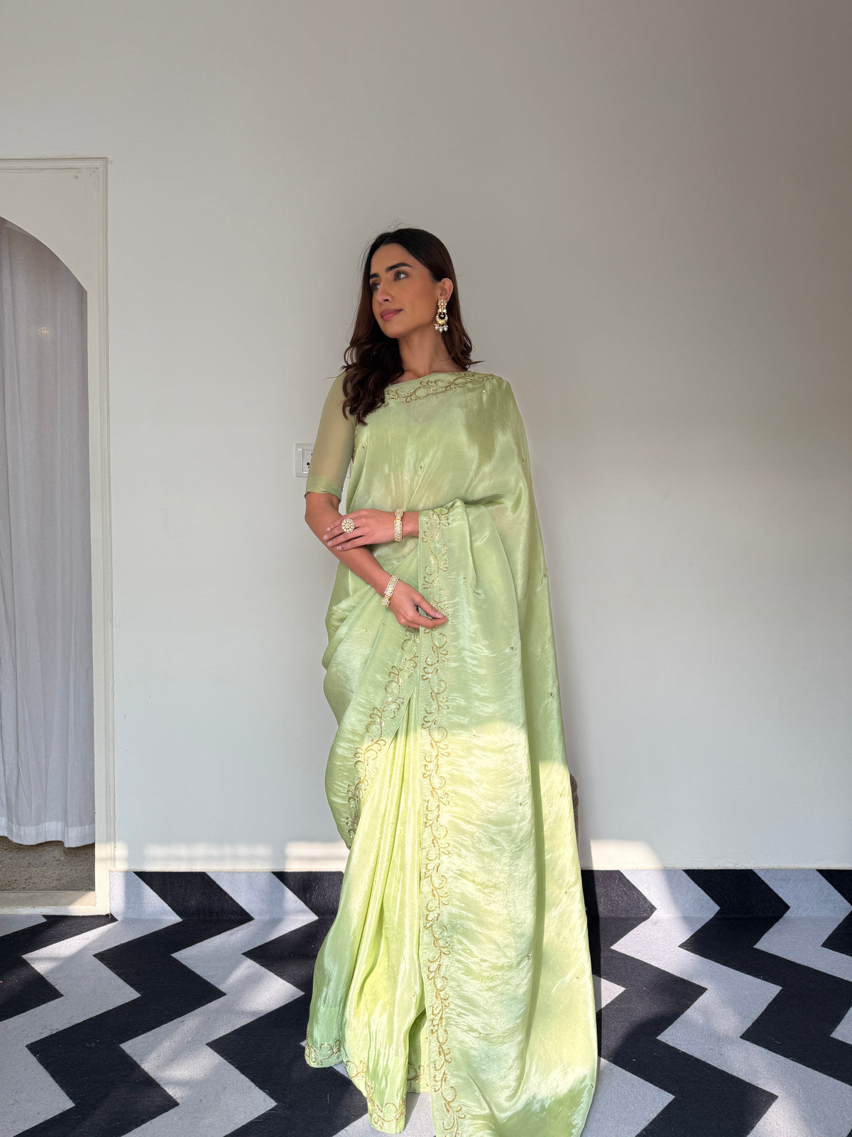 Parrot Grace Saree