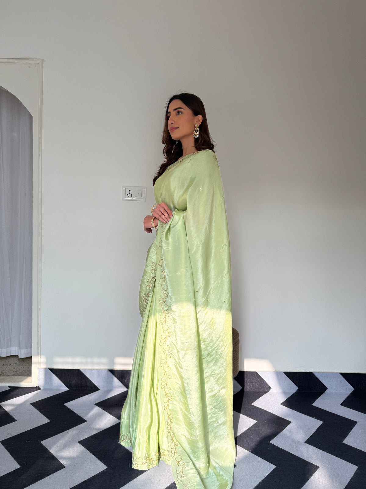 Parrot Grace Saree