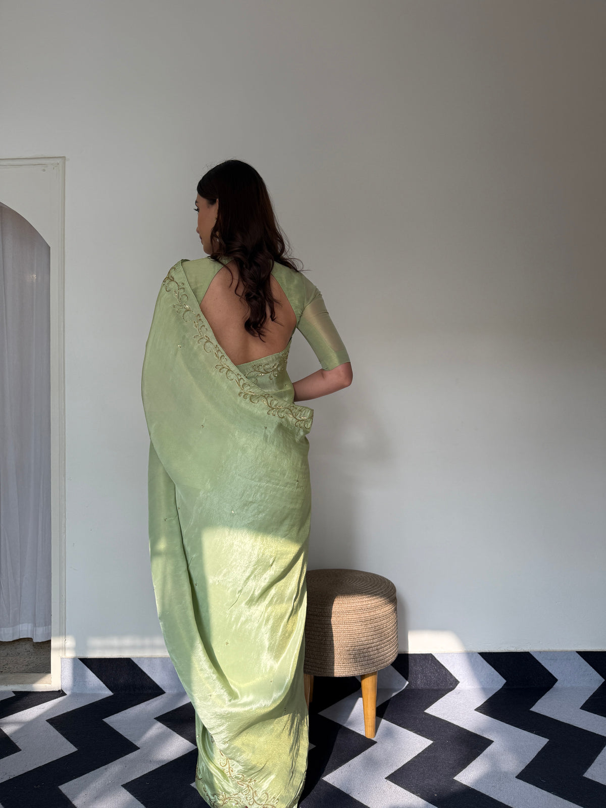 Parrot Grace Saree