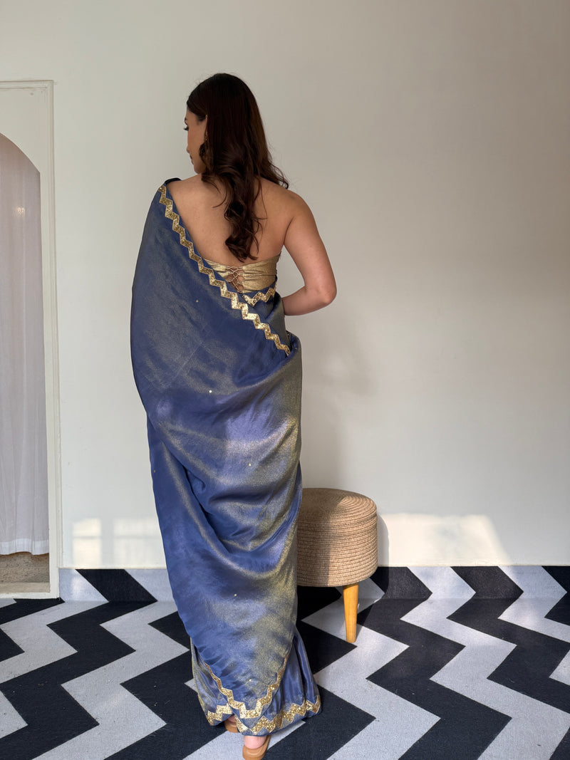Sapphire Blue Saree