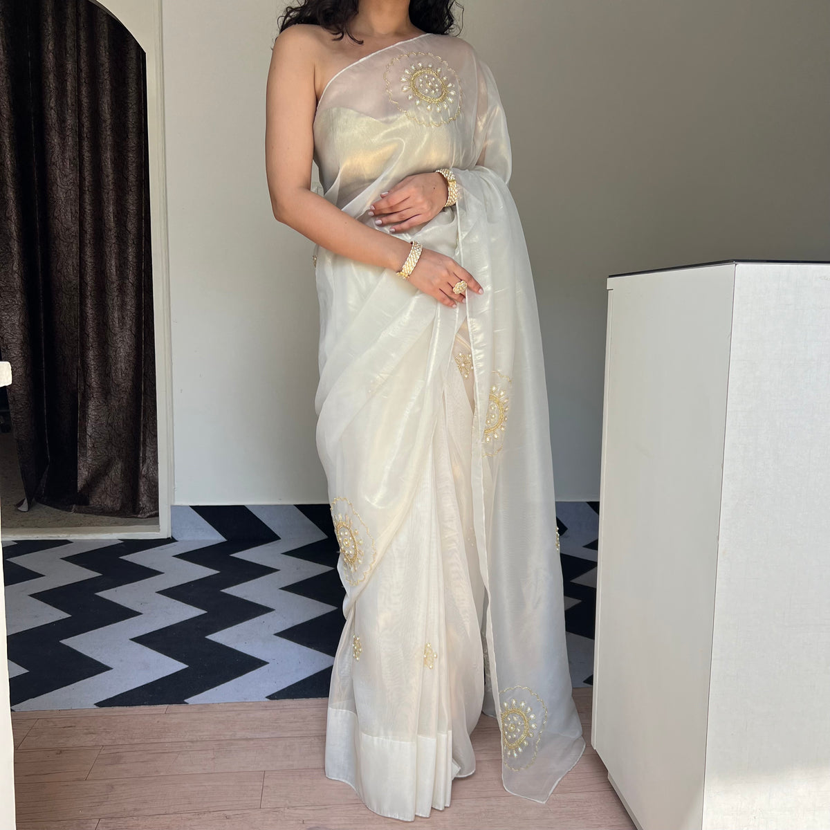 Pearl Perfection Saree