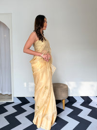 Auric Gold Organza Saree