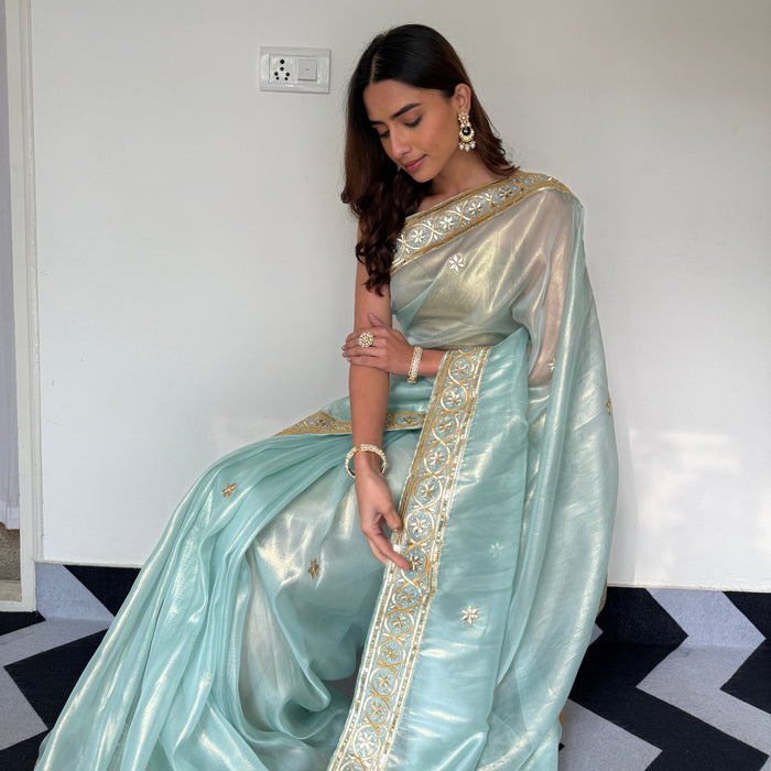 Sea Breeze Organza Saree