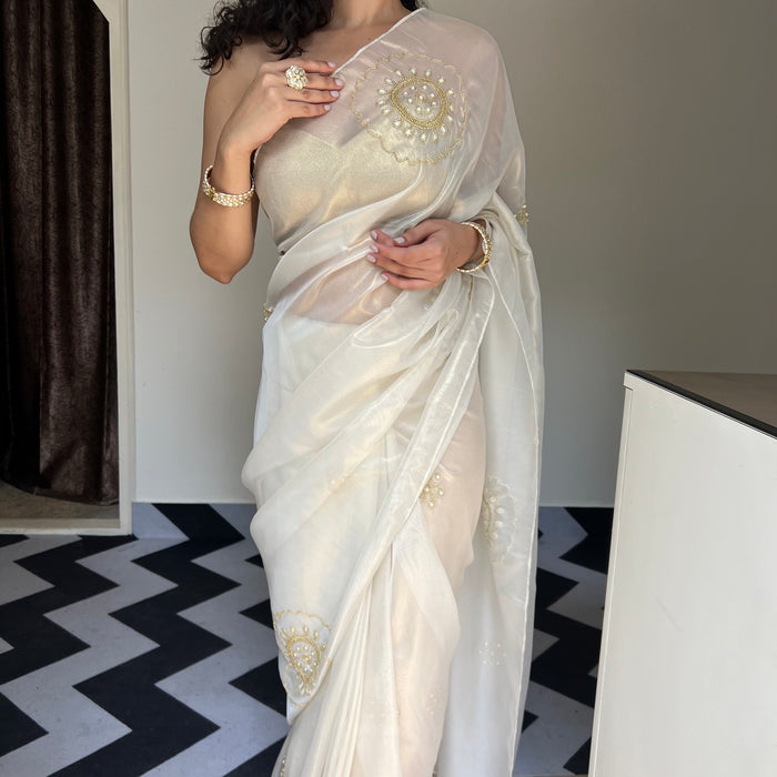 Pearl Perfection Saree