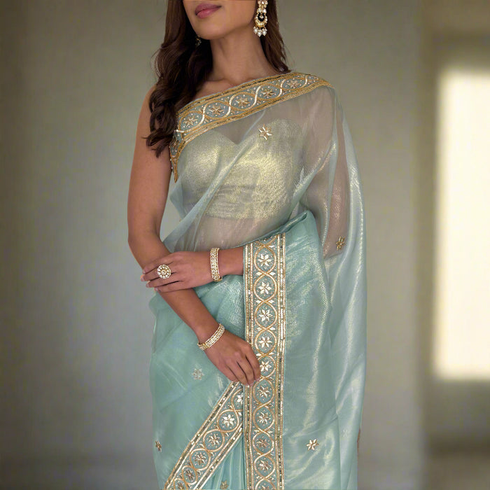 Sea Breeze Organza Saree