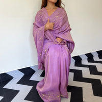 Starry Violet Tissue Saree