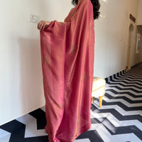 Ruby Radiance Tissue Saree