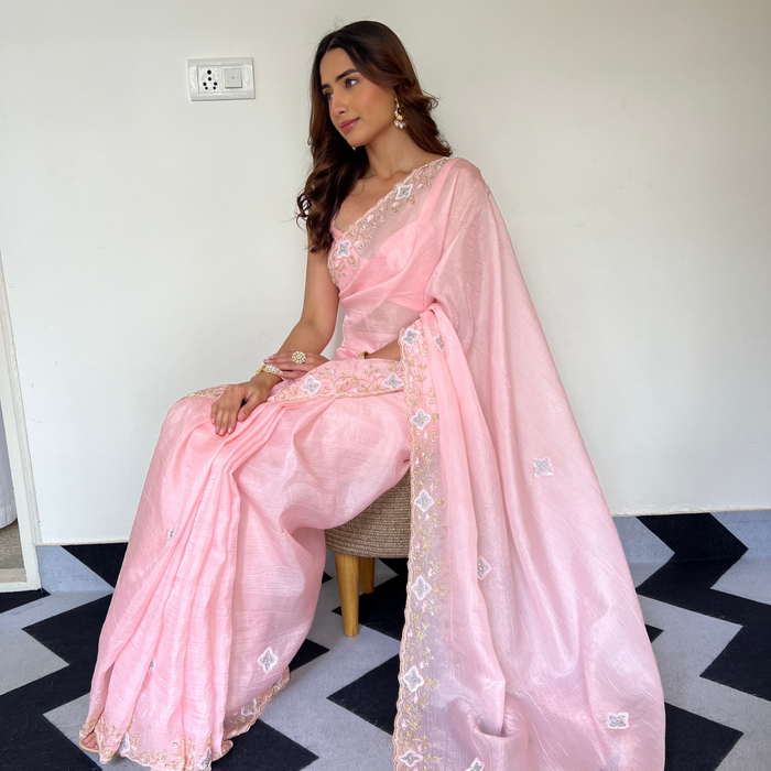 Soft Rose Saree