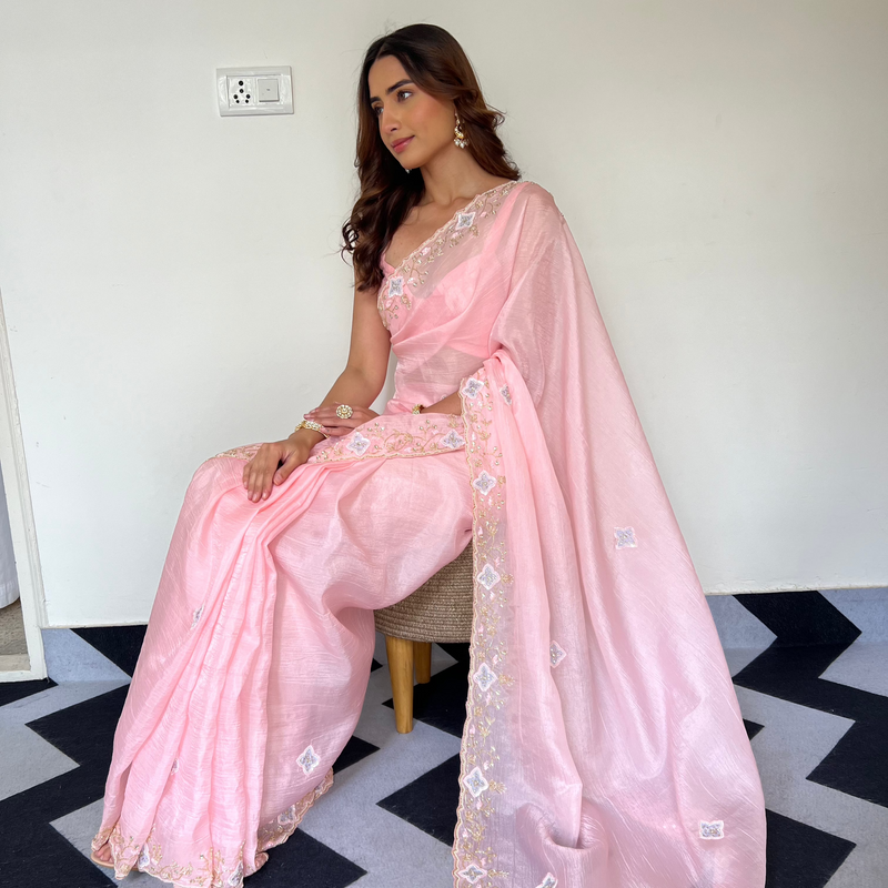 Soft Rose Saree
