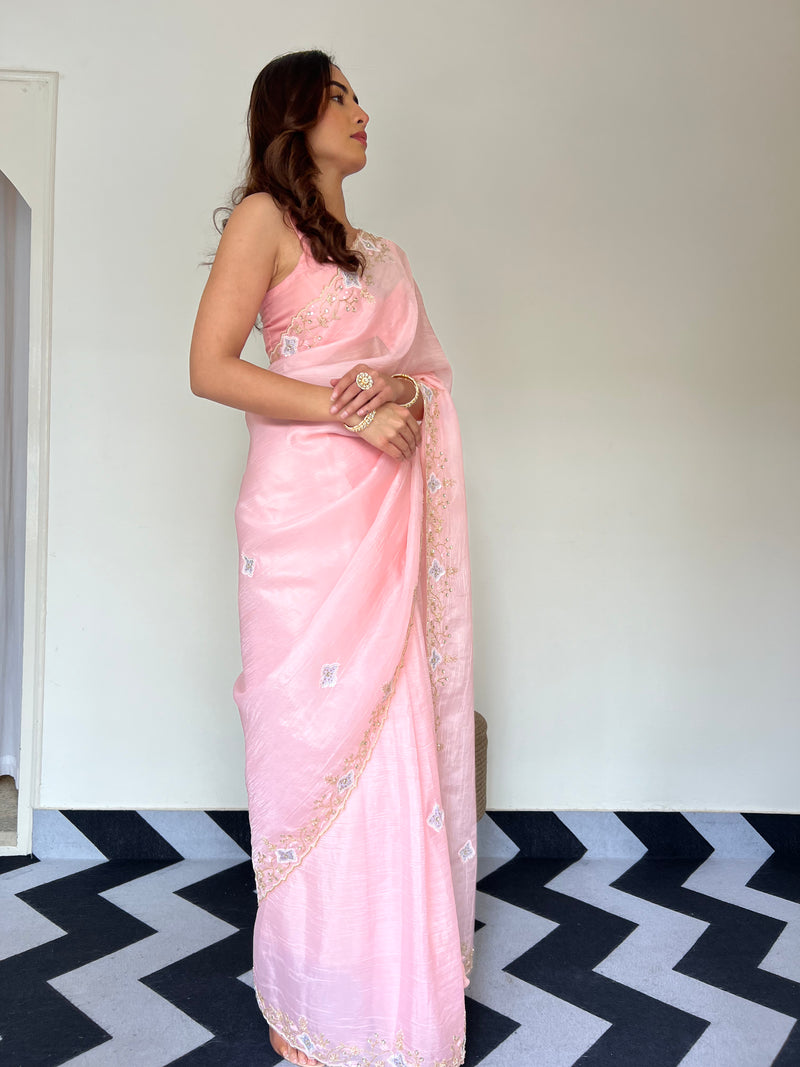 Soft Rose Saree