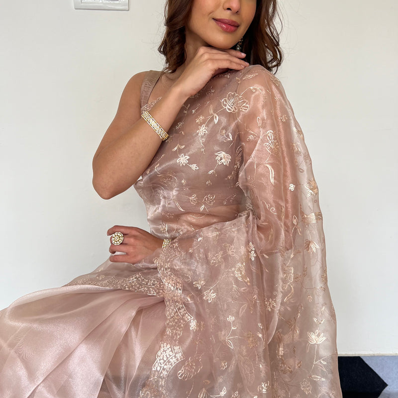 Rosette Gold Dream Saree