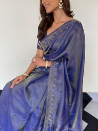 Blue Wave Saree