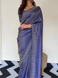 Blue Wave Saree