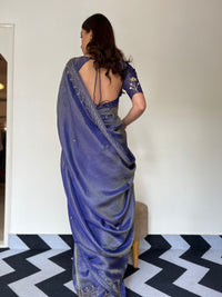 Blue Wave Saree