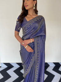 Blue Wave Saree