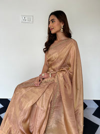 Golden Daisy Saree