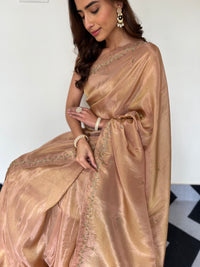 Golden Daisy Saree