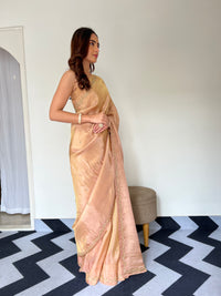 Golden Daisy Saree