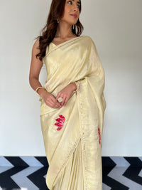 Ivory Glow Handpainted Saree