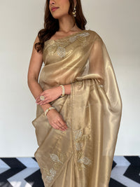 Golden Aura Saree