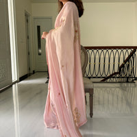 Blush Pink Tissue Saree