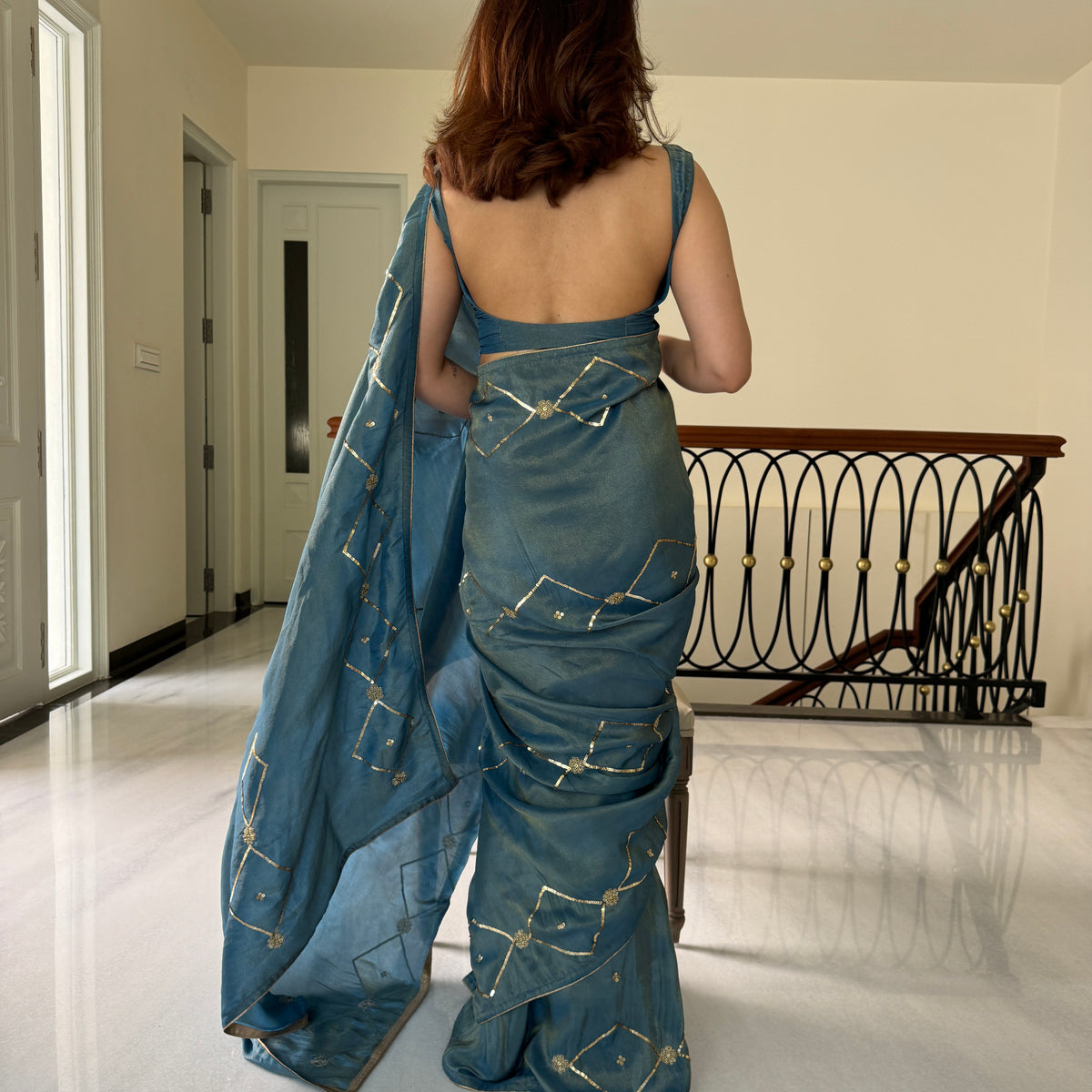 Blue Silk Saree