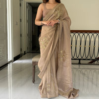 Dusky Dream Tissue Saree
