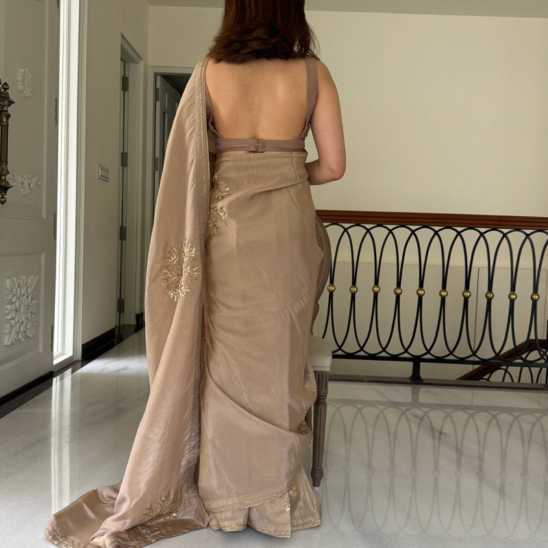 Dusky Dream Tissue Saree